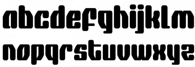 Quasar Pacer Condensed フォント 小文字