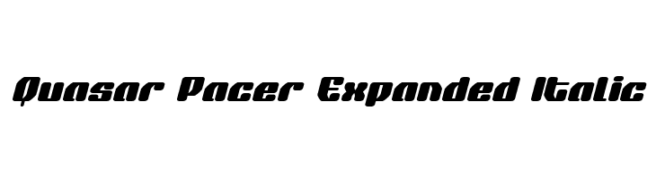 Quasar Pacer Expanded Italic  नि: शुल्क फ़ॉन्ट्स डाउनलोड