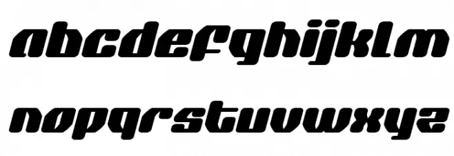 Quasar Pacer Expanded Italic Polices MINUSCULES