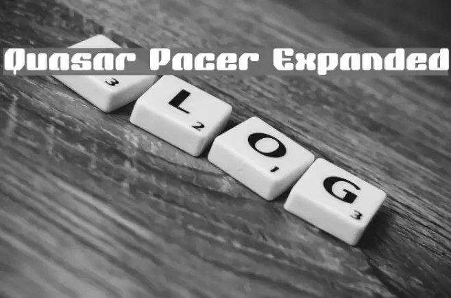 Quasar Pacer Expanded Font examples