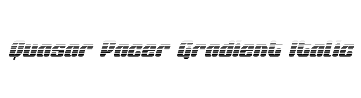 Quasar Pacer Gradient Italic  フリーフォントのダウンロード