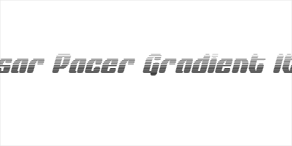 Quasar Pacer Gradient Italic Logo