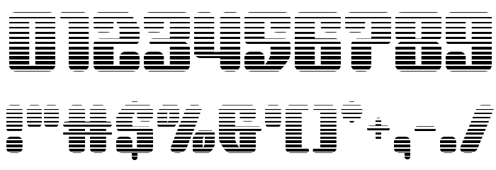 Quasar Pacer Gradient Font OTHER CHARS