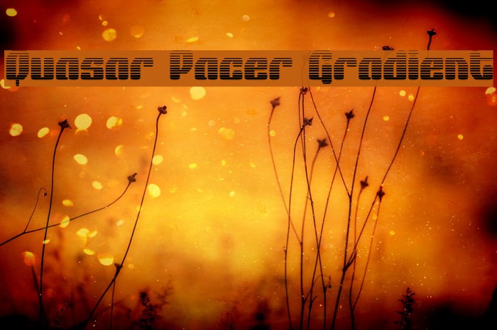 Quasar Pacer Gradient Font examples