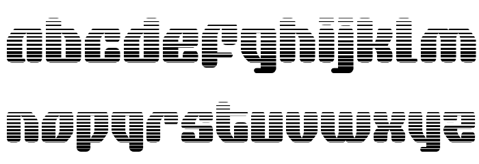 Quasar Pacer Gradient Font LOWERCASE