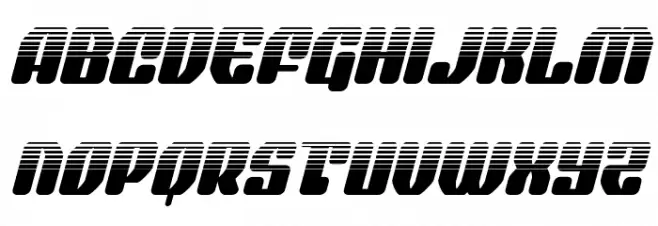 Quasar Pacer Halftone Italic Шрифта ВЕРХНИЙ