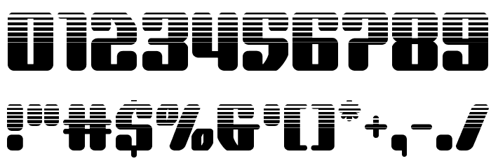 Quasar Pacer Halftone Font OTHER CHARS