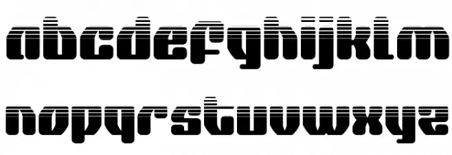 Quasar Pacer Halftone フォント 小文字