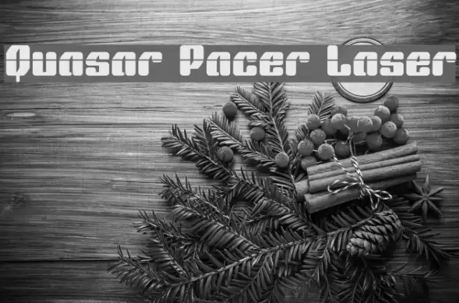 Quasar Pacer Laser Font examples