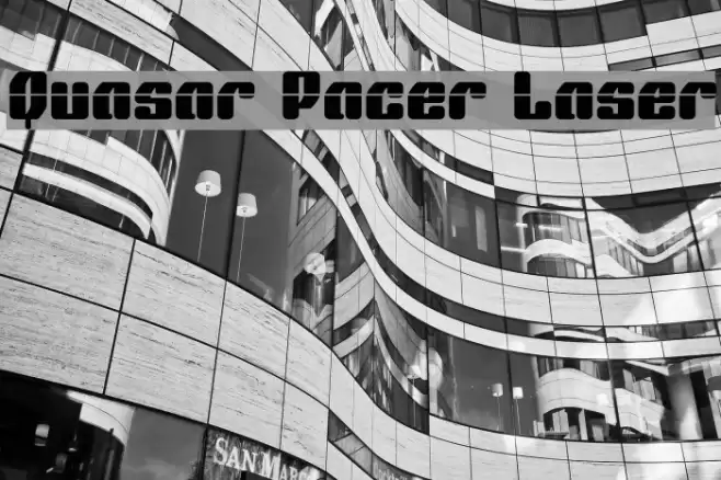 Quasar Pacer Laser Font examples
