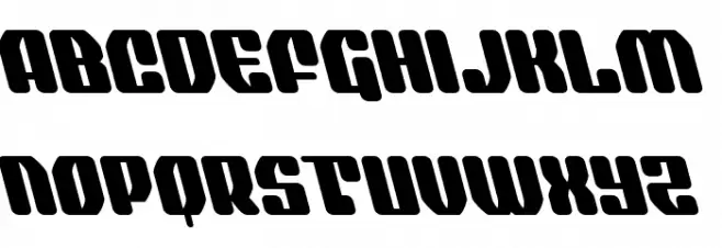 Quasar Pacer Leftalic Schriftart Groß