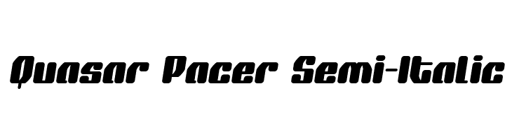 Quasar Pacer Semi-Italic  Fuentes Gratis Descargar