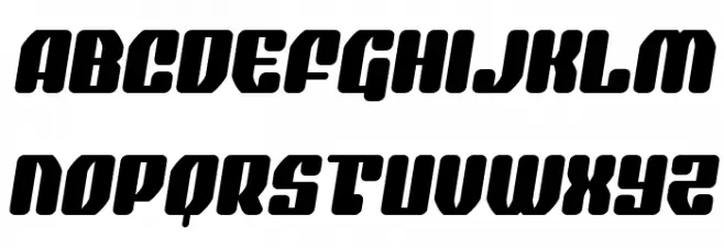 Quasar Pacer Semi-Italic フォント 大文字
