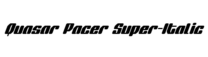 Quasar Pacer Super-Italic  नि: शुल्क फ़ॉन्ट्स डाउनलोड