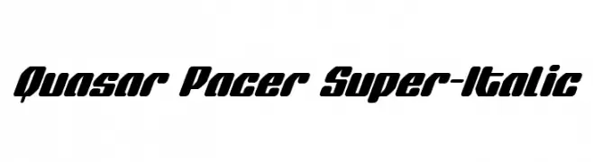 Quasar Pacer Super-Italic 
