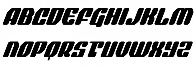 Quasar Pacer Super-Italic Schriftart Groß