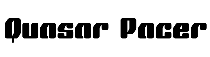 Quasar Pacer  Free Fonts Download