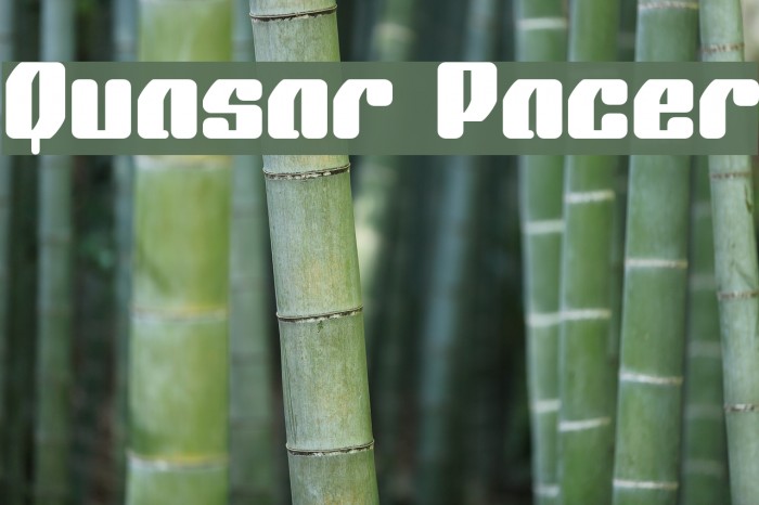 Quasar Pacer Font examples