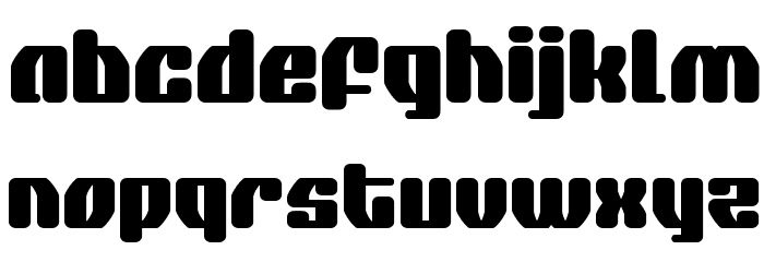 Quasar Pacer Font LOWERCASE