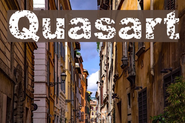 Quasart Font examples