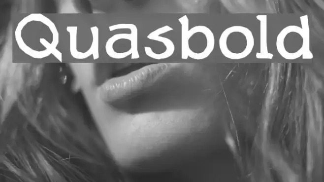 Quasbold Font examples