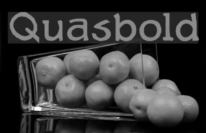 Quasbold Font examples