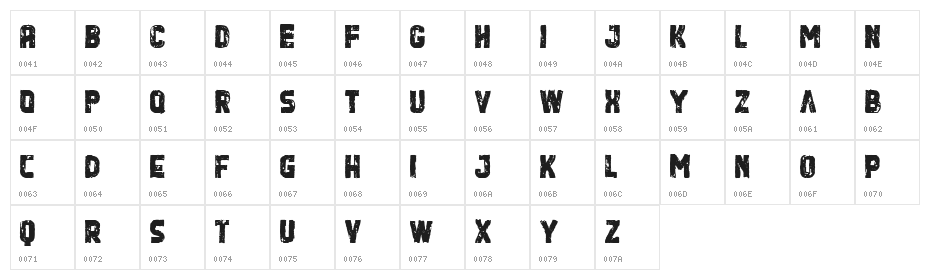 Quashar Demo Character Map