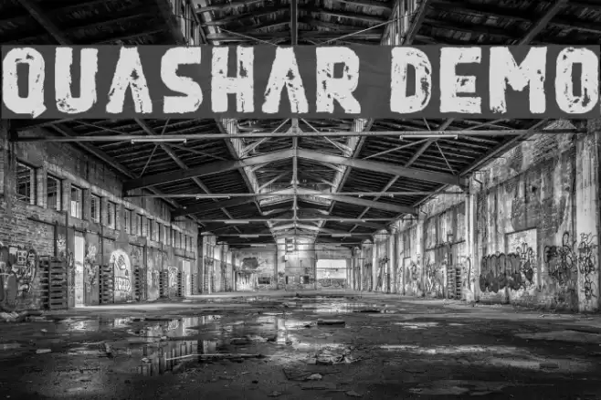 Quashar Demo Font examples
