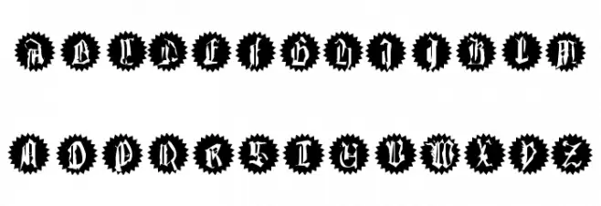 QuasiModoButtons 字体 大写