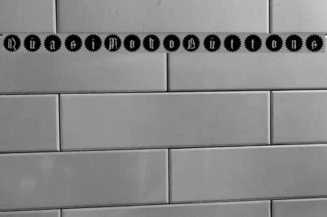 QuasiModoButtons Font examples