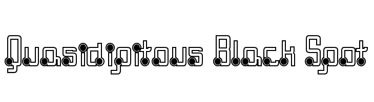 Quasidipitous Black Spot  font caratteri gratis