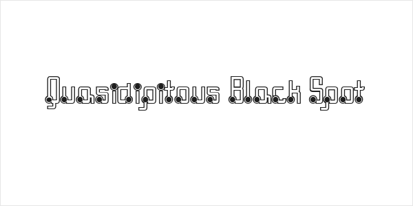 Quasidipitous Black Spot Logo