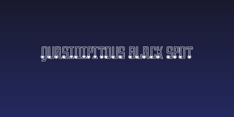 Quasidipitous Black Spot Social Header