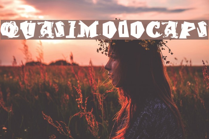 QuasimodoCaps Font examples