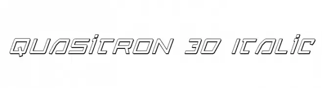 Quasitron 3D Italic 