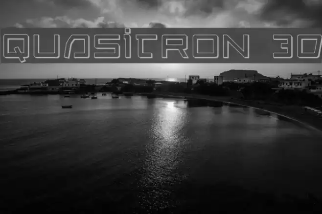 Quasitron 3D Font examples