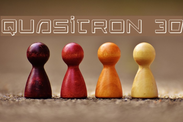 Quasitron 3D Font examples