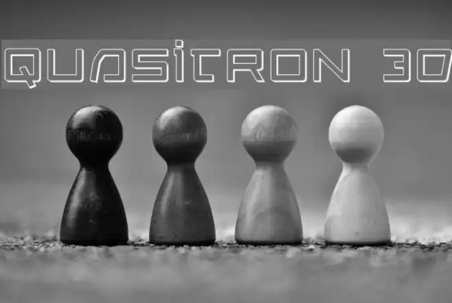 Quasitron 3D Font examples
