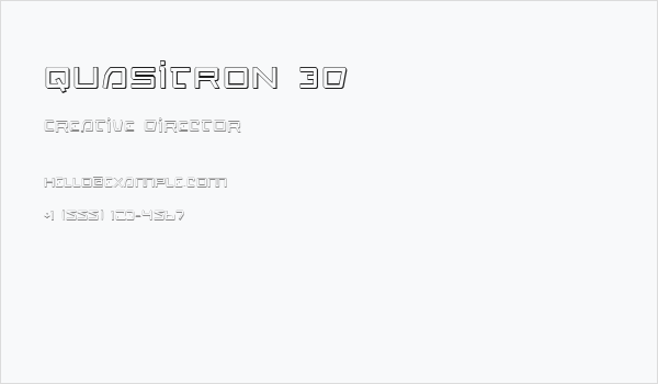 Quasitron 3D Business Card