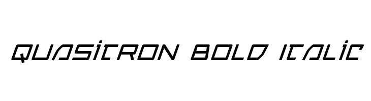 Quasitron Bold Italic  Frei Schriftart Herunterladen