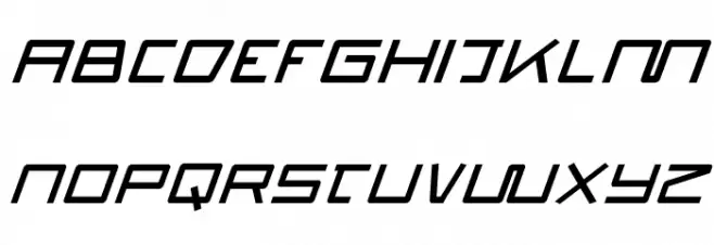 Quasitron Bold Italic フォント 大文字