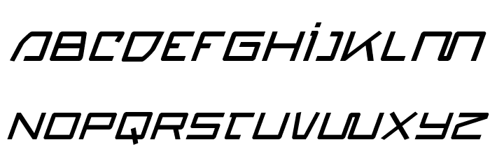 Quasitron Bold Italic Font LOWERCASE