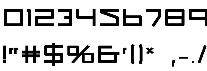 Quasitron Bold Font OTHER CHARS