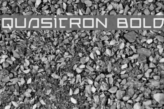 Quasitron Bold Caratteri examples