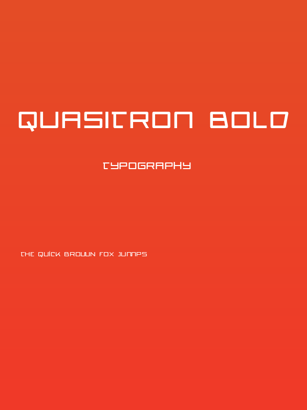 Quasitron Bold Poster