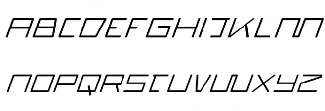 Quasitron Italic Fonte MAIÚSCULAS