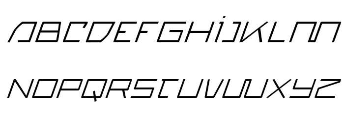 Quasitron Italic Caratteri MINUSCOLO