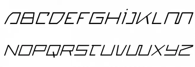 Quasitron Italic 字体 小写