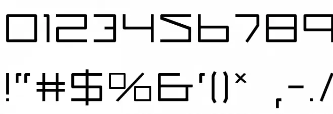 Quasitron Font Alte caractere