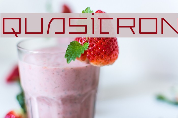 Quasitron Font examples
